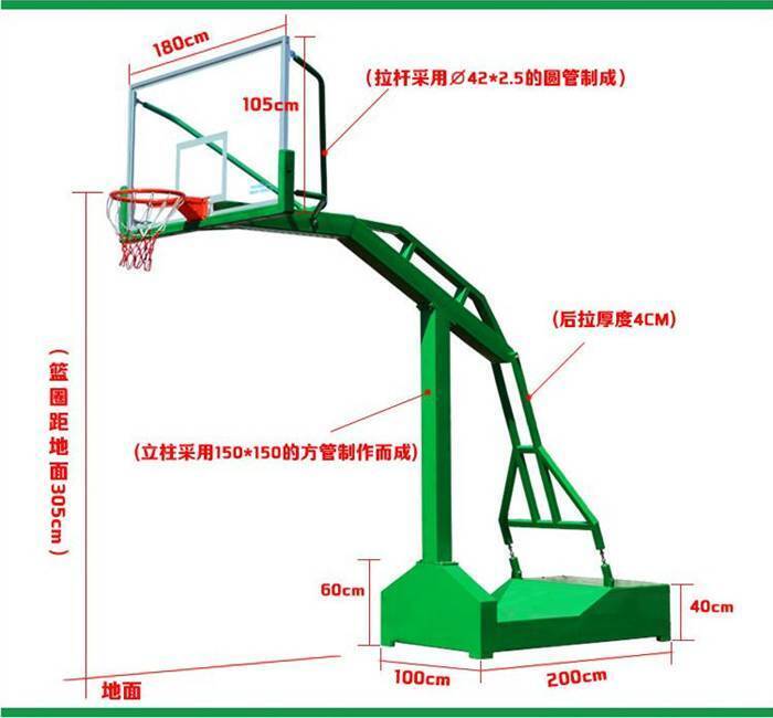 可移動(dòng)凹箱籃球架